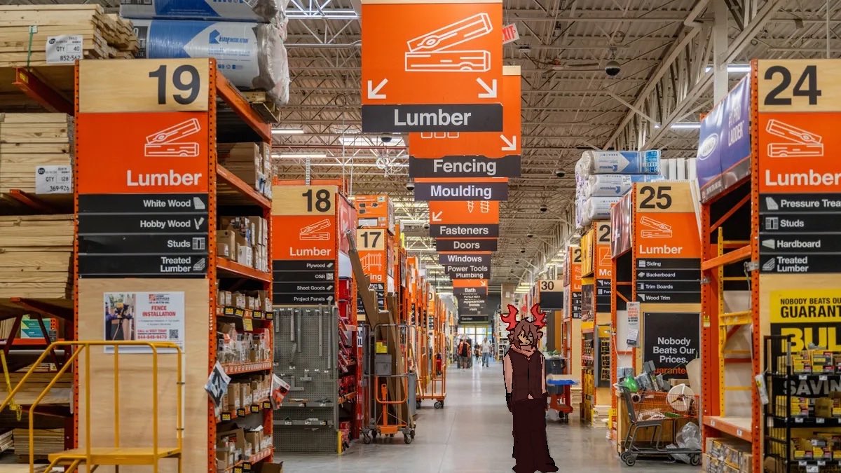 westernhealer's tweet image. Sorry I got lost at home depot