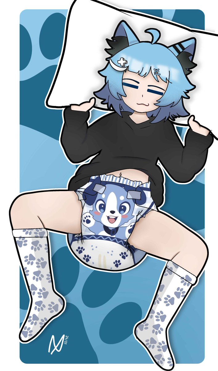 naransus's tweet photo. A sleepy puppy.. after playing all night, how lazy!…

Commissioned by anonymous.
#abdlart #diapergirl #cute https://t.co/SqGtsQsadX