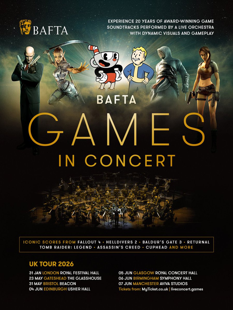 Excited to reveal we will premiere 2 new symphonic suites I've personally created and curated. With music from <a href="/assassinscreed/">Assassin's Creed</a> 1, 2, Brotherhood and <a href="/Hitman/">HITMAN</a>  2, Blood Money, Contracts! Proud to be part of <a href="/BAFTA/">BAFTA</a> concert tour, hope to see you at the premiere in London on Saturday!