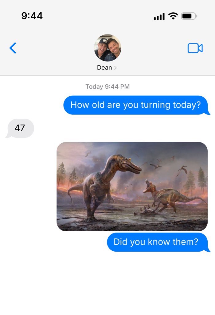 deancasbabyy's tweet image. happy birthday dean winchester (this is claire novak btw)