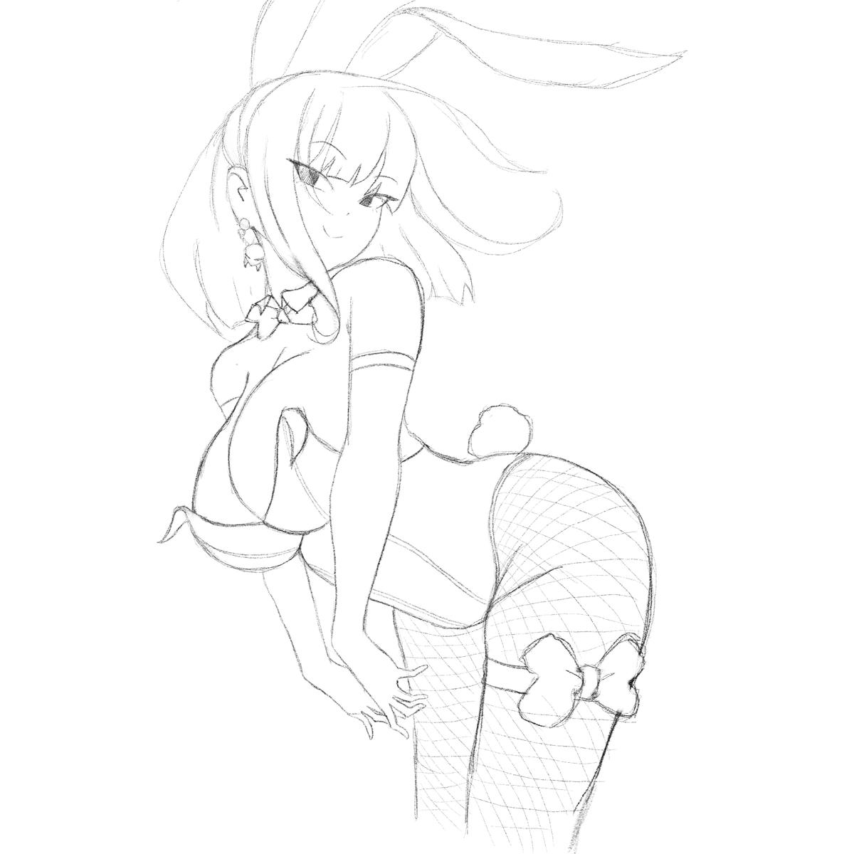 piczez's tweet photo. bunny suit doodle https://t.co/pqf3QBzWfF