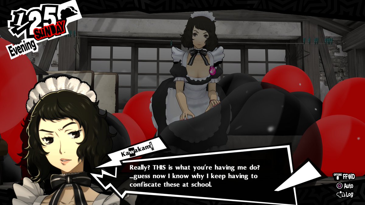 Nexus789541's tweet image. Requisition for @sembloonce 

Seems Kawakami isn't too pleased at your request~

#inflatables | #balloon | #mmd