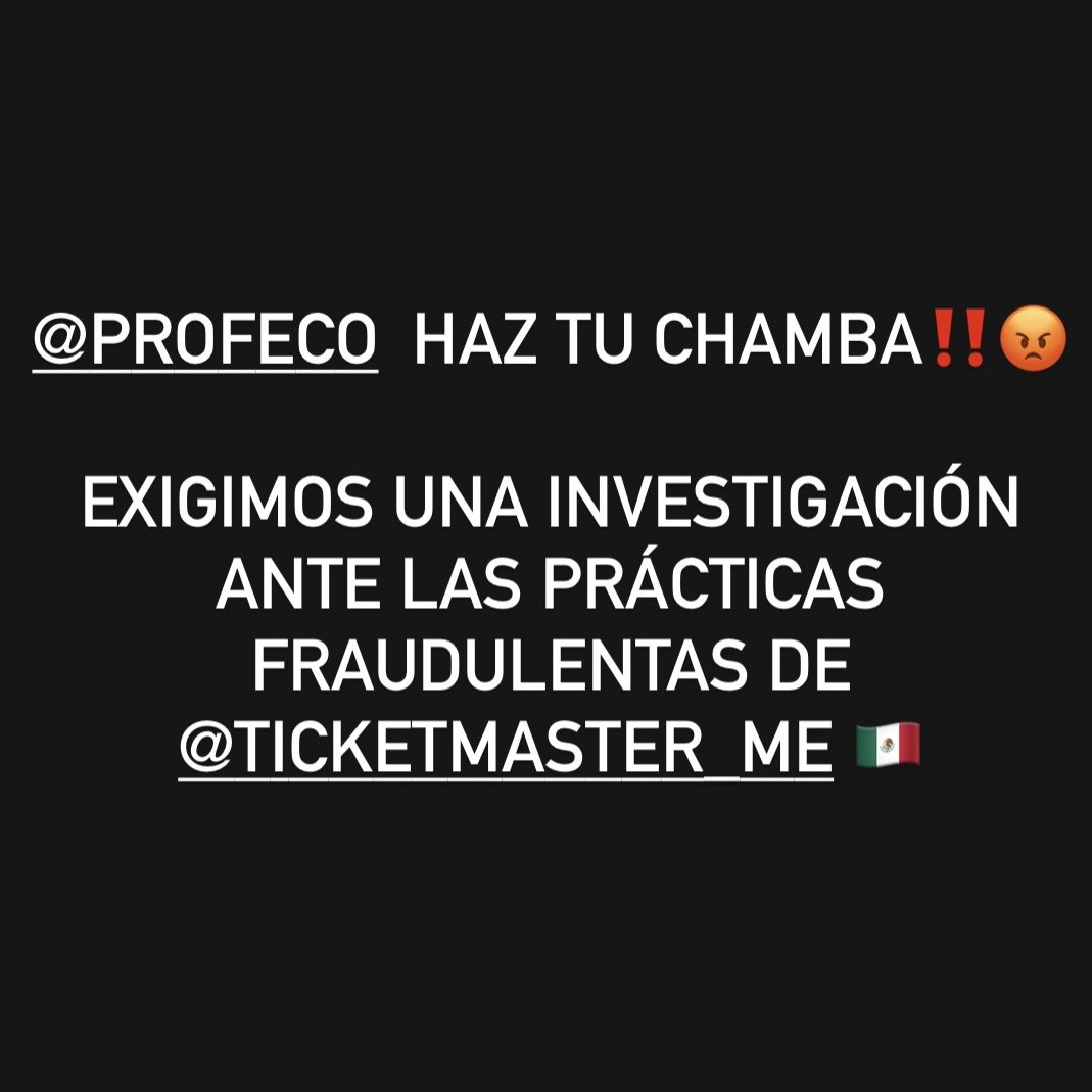 karen_flore5's tweet photo. @Profeco #TicketmasterFail #DenunciaARMY #NoALaReventa #ArmyContraLaReventa #NoALaReventa https://t.co/zcYrQxgfIq