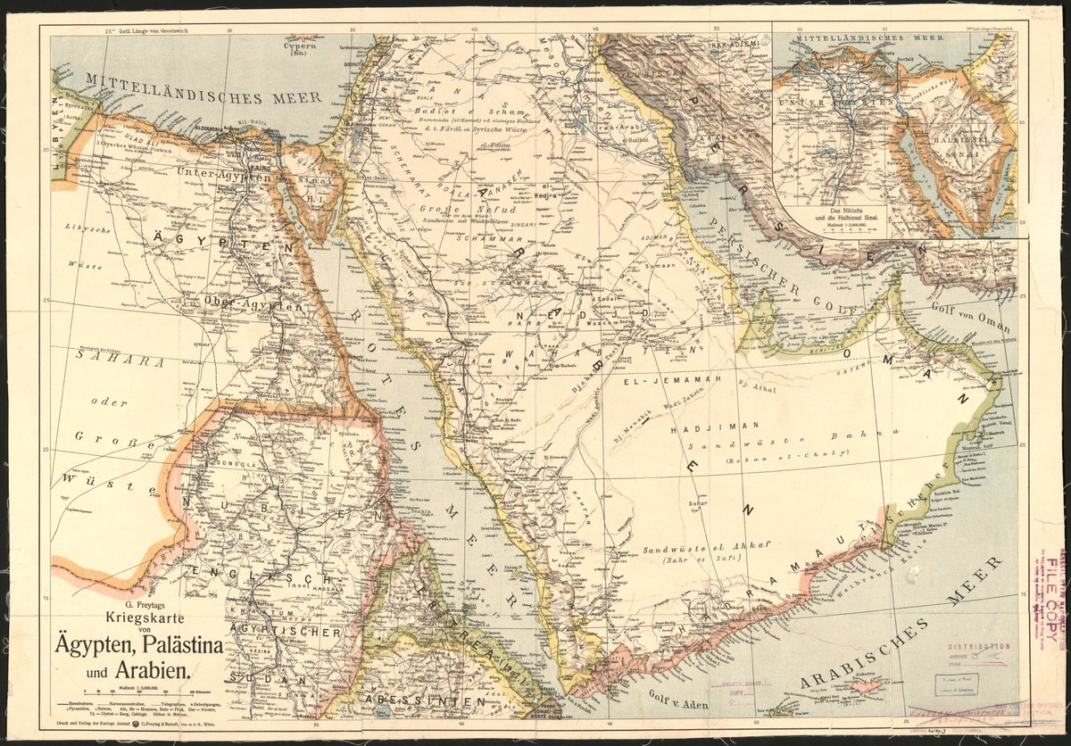 _ablaj1's tweet image. خريطة نادرة.ومطلوبة لجزيرة العرب والشام وبعض أسماء القبائل المشهورة. الخريطة (بدقة عالية ، دون حقوق نشر).
العنوان من المصدر : رسم خريطة
Kriegskarte von Aجيبتن وفلسطين والعرب
فرايتاغ، غوستاف، 1852-1938.
فرايتاغ أوند بيرندت.تاريخ الإنشاء / تاريخ النشر
فين جي. فريتاغ.

4k.zoom