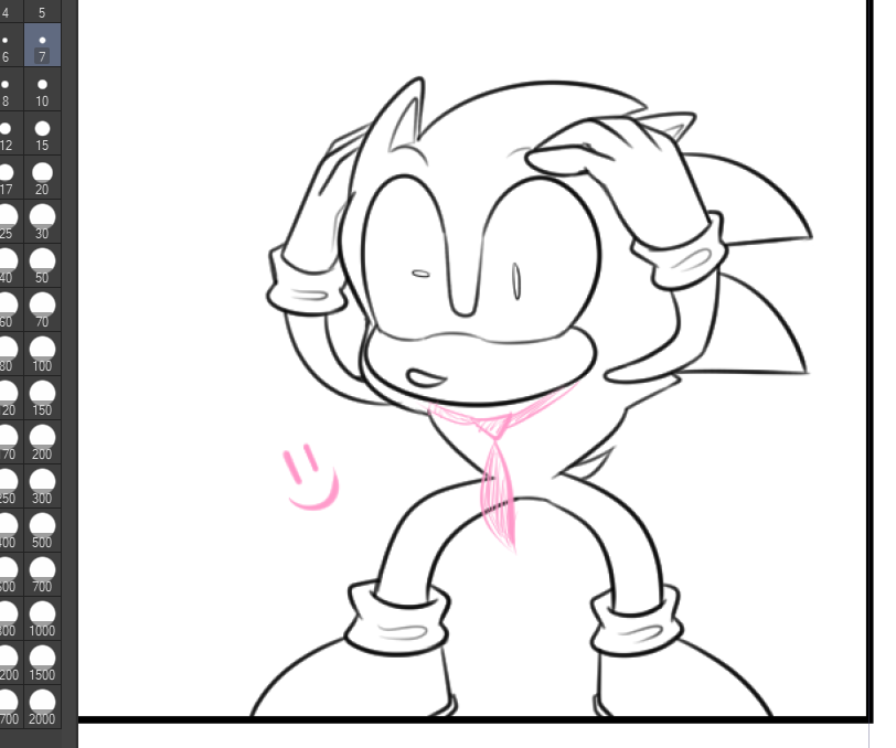 Emerald_Kora's tweet image. Lineart finished! now it’s TEAM CHAO’s turn to do the coloring and shadows 🩷🩷

btw u like Sonic’s expressions here? 😵‍💫