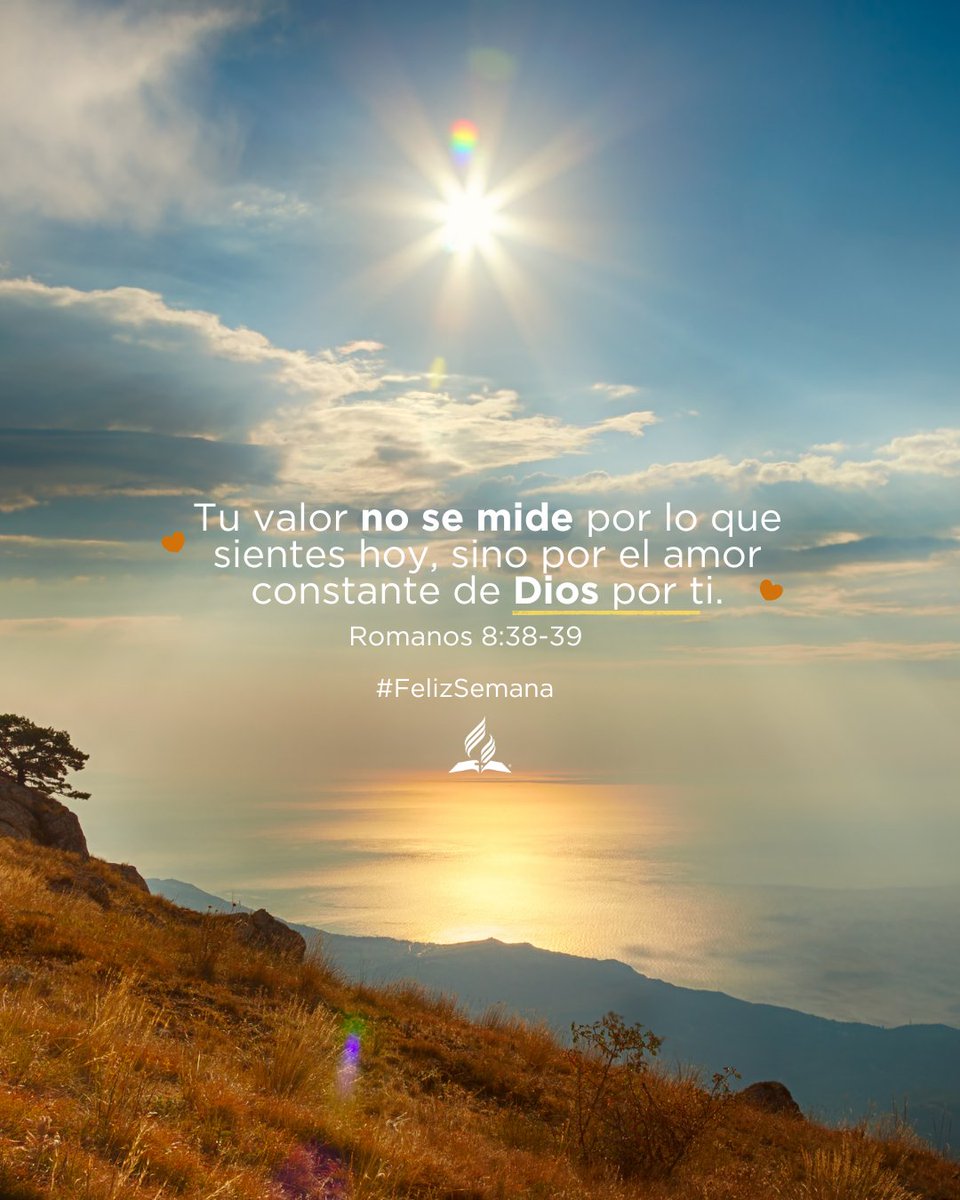 No importa lo que enfrentes ni cómo te sientas, nada puede separarte del amor de Dios. 🤍
(Ro. 8:38–39)
Feliz semana 🌅