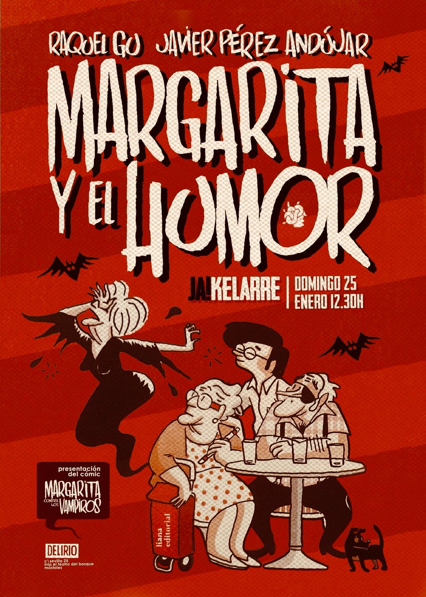 SonSilencios's tweet photo. Mañana comienza,again...El JA!Kelarre! En Delirio, dónde si no. Y se inicia con eventazo: presentando "Margarita y los vampiros" de los grandes Javier Pérez Andújar @psicofonia33 y Raquel Gu @RaquelberryFinn A la hora del vermú...No! de la cerveza, cortesía de #Bacterio https://t.co/3DPmC9iOBS