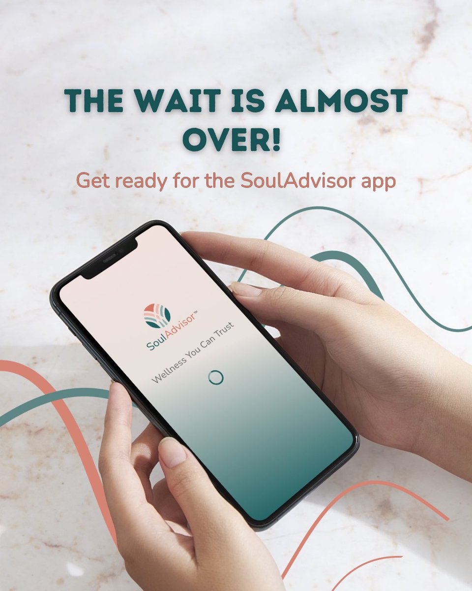 SoulAdvisor_com's tweet photo. We're launching. Very soon. 📲

Set your reminder. 

Who's downloading as soon as it drops? 🙋‍♀️
---

#AppLaunch #Tomorrow #SoulAdvisorApp #HolisticHealing #ComingSoon #WellnessApp #LaunchDay https://t.co/u8gyby30Jb