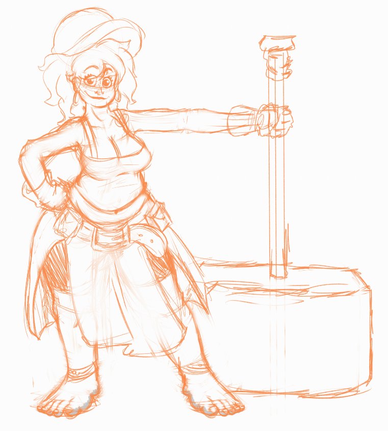 Some doodles of Karah I've done throughout this past month