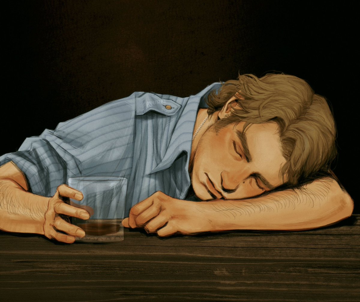 pyersiki's tweet image. Stevie circa 1974, drowning his sorrows
#oc #1970s #illustration #ocart