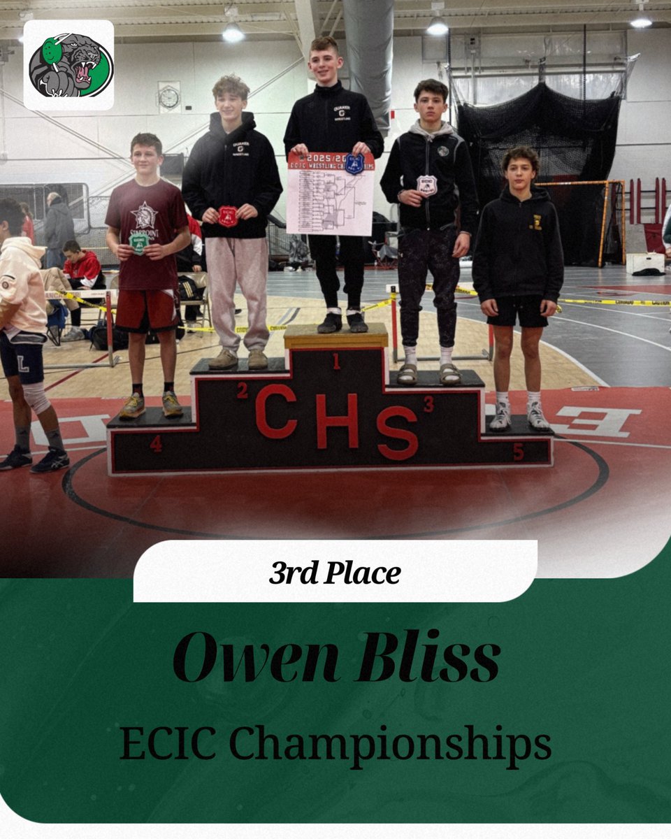 Owen Bliss takes home 3rd place for the Panthers. Keep up the hard work Owen and great wrestling this weekend. 

🐓💪🏼

<a href="/PioAthletics/">Pioneer Central Athletics</a> 
<a href="/Matt_ORourke1/">Matt O</a> 
<a href="/wnywrestling/">armdrag.com</a>
