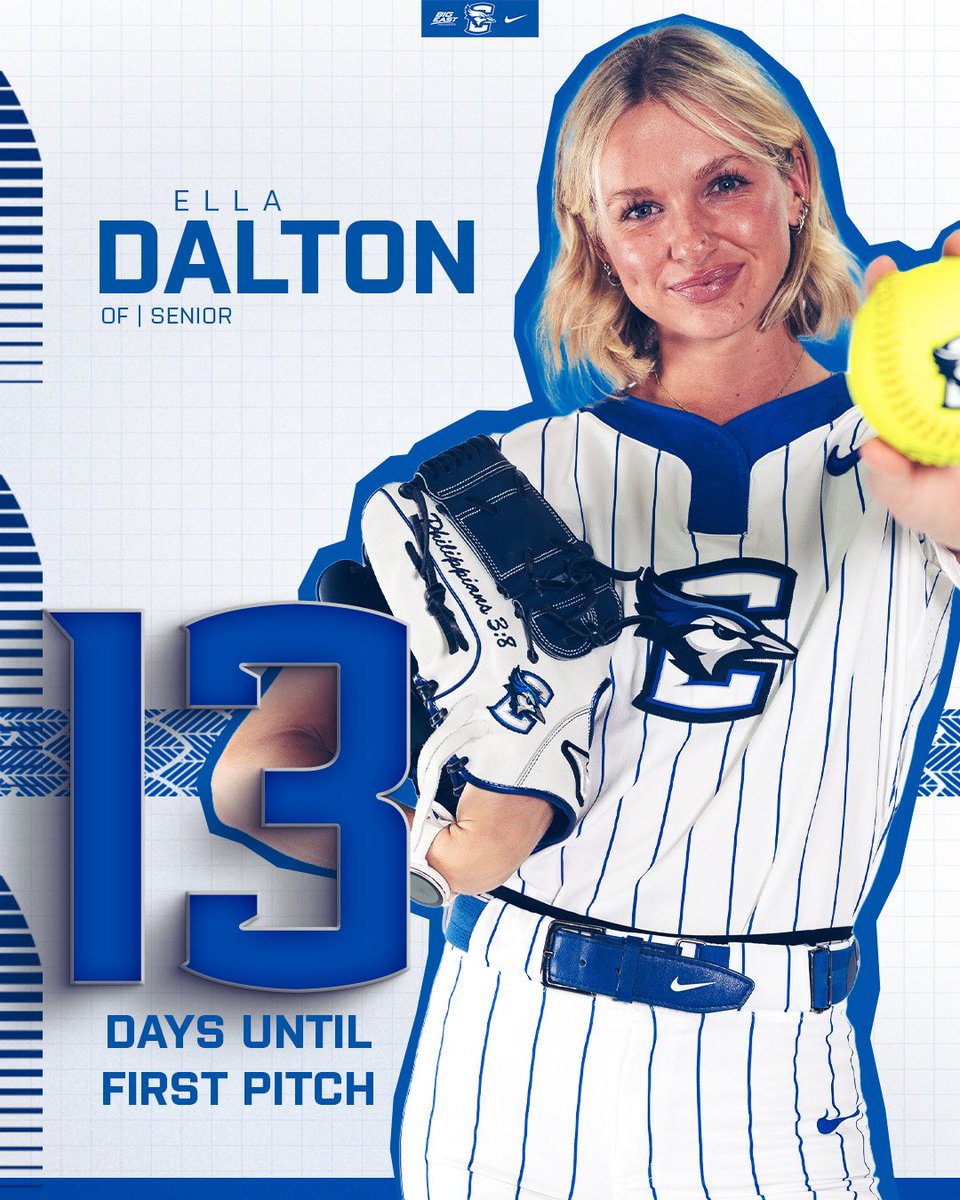 BluejaySoftball's tweet photo. 1️⃣3️⃣ Days Out‼️⏳
#GoJays  x @elladalton03 https://t.co/mKSXKqn3cb