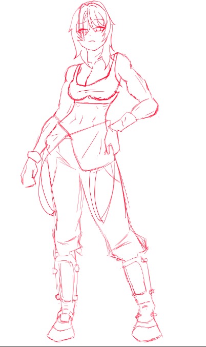 Sketch of a character I'm making