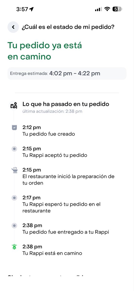 petchancho's tweet photo. @RappiColombia vea pues está joya, pedido recogido a las 2:38pm a la hora de publicar esto, el repartidor sigue en otra zona de la ciudad, bastante alejada, pésimo servicio rappi, hasta hoy use la app, solo bastó una falla para tomar la decisión https://t.co/84JZTZVSJB