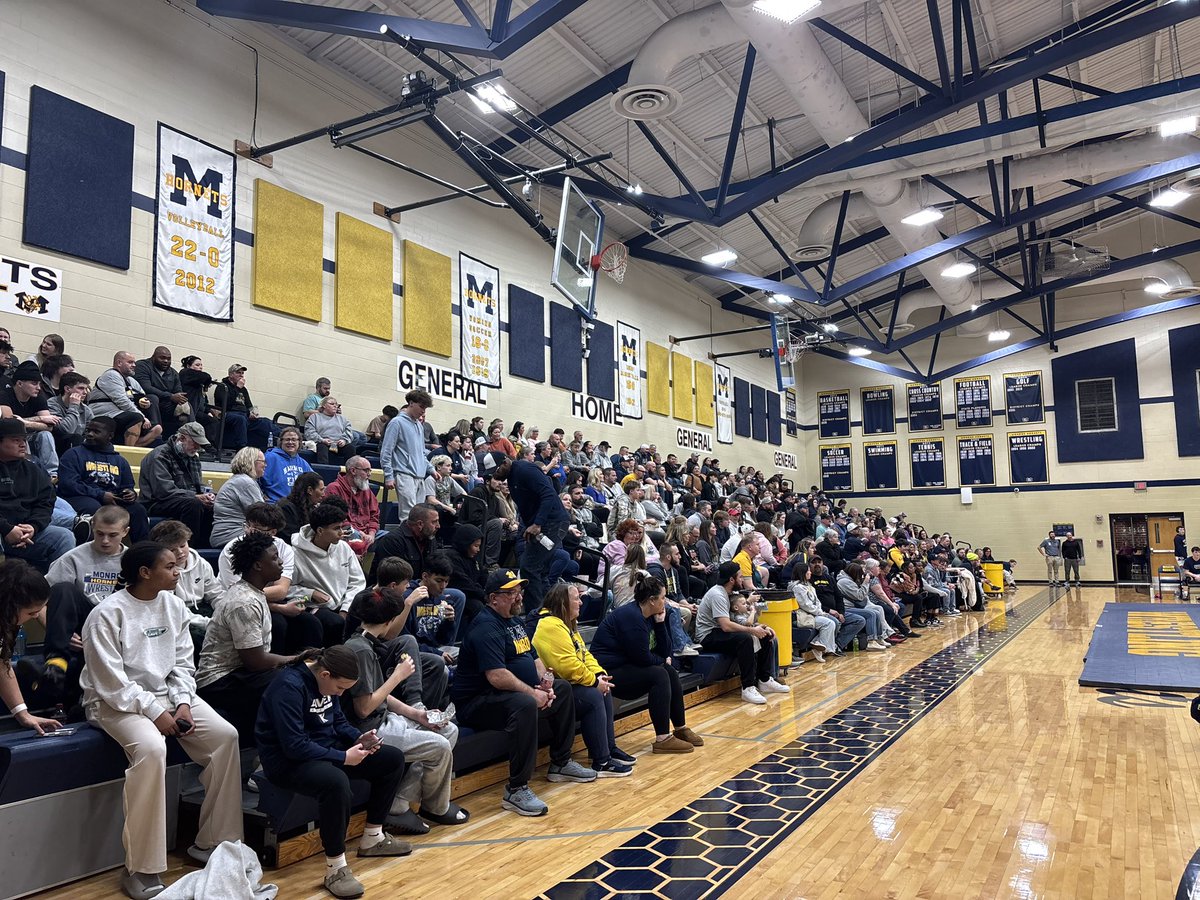 MonroeSupt's tweet photo. What an amazing weekend supporting our student athletes!! Great showing of Hornet Pride. One of the things that makes Monroe such a special place! #ThriveInTheHive https://t.co/EFzNSkJrMK