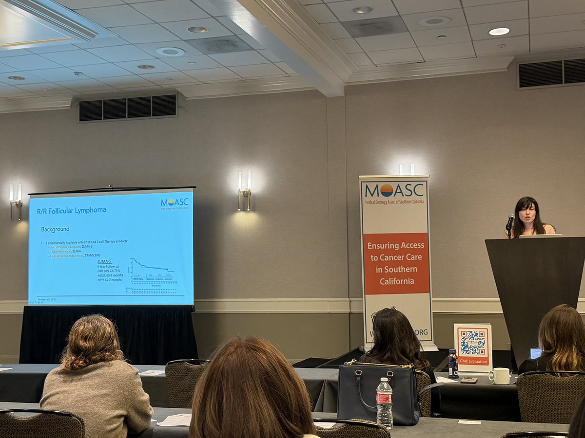 MOASC_Office's tweet photo. Advances in CAR-T cell therapy and transplant take the spotlight with Dr. Erin Dean @uciphysicians, highlighting clinical progress and future directions #SpotlightOnHematology2026 #CART #hemeonc @ASH_hematology https://t.co/bBpAfjOgwq