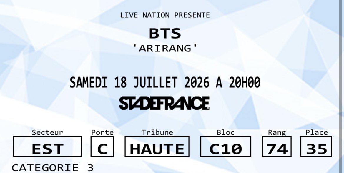 ᴮᴱd²grass⁷ is seeing bts!!💜 tweet media