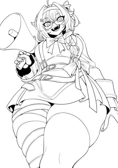 skeb線画 ネリネリ 