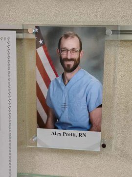 misanharriman's tweet image. He was an ICU nurse for gods sake. Alex PrettI saved lives.

RIP