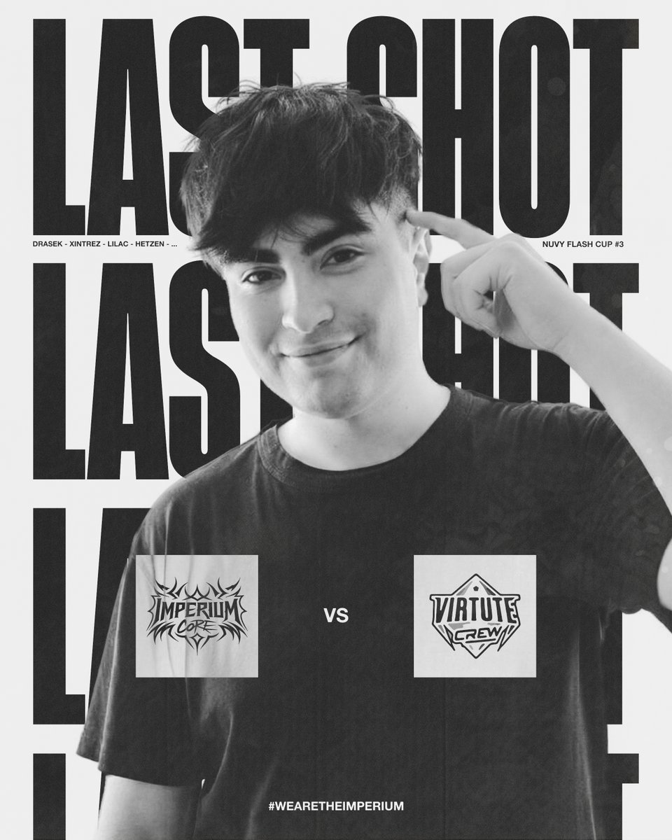 Final Ahora Nuvy Flash #3

Estamos a un solo partido de llevarnos esta edición de la Nuvy Flash.

Apoyanos en : twitch.tv/nuvy_community

#WEARETHEIMPERIUM