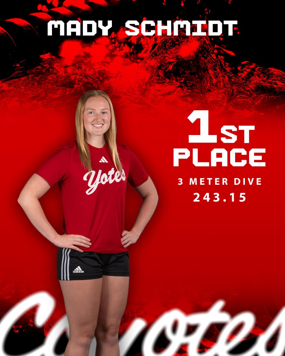 SDCoyotesSwim's tweet photo. The Yotes take a clean sweep of the diving events!

#GoYotes https://t.co/KuCCa4kELf
