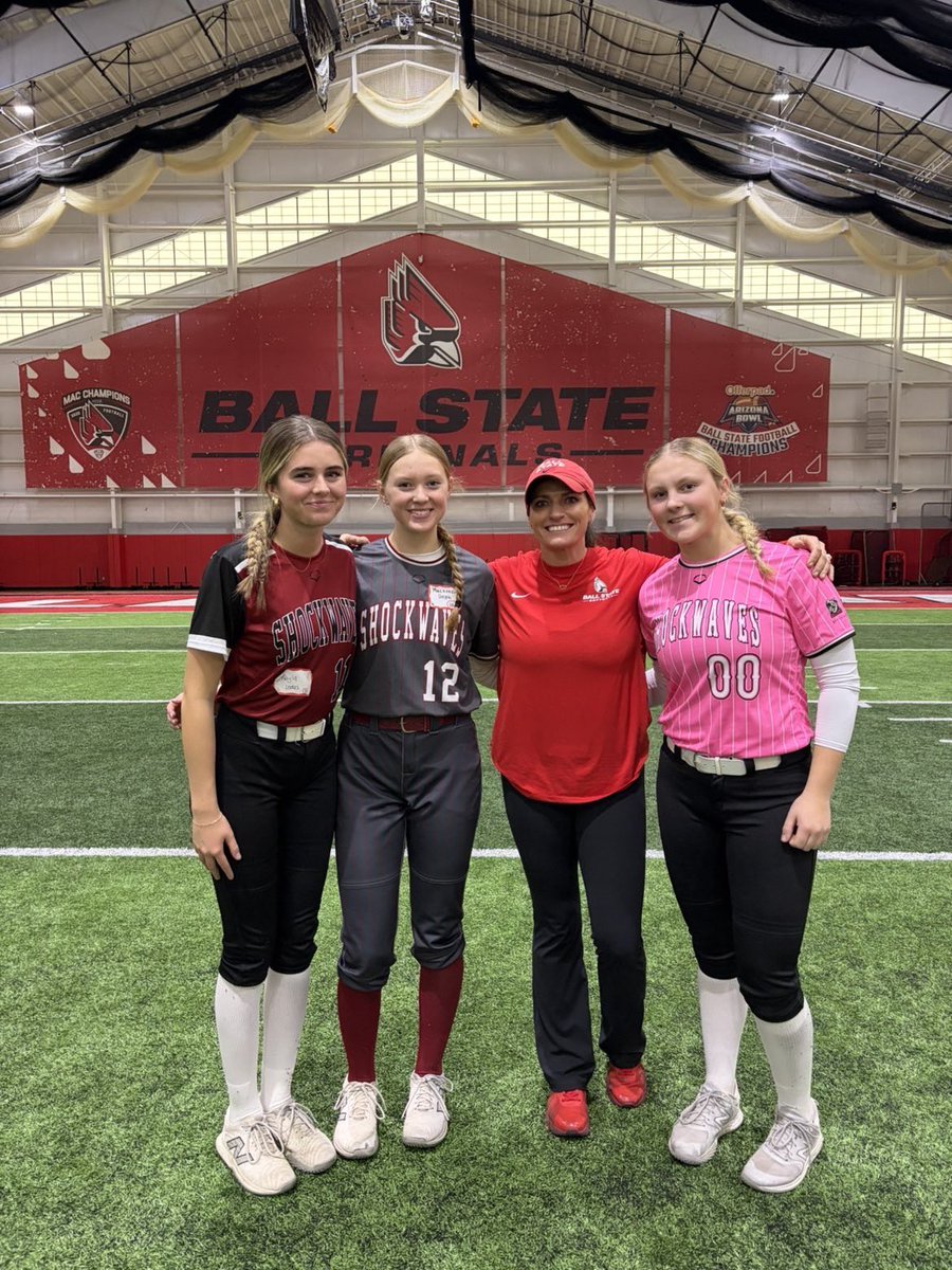 KaylaLodes2028's tweet photo. I had an amazing time at the Ball State Softball Camp today. Thank you to the coaches, staff, and players for having me and creating such a great experience! @BallStateSB @SW16uCarroll https://t.co/qO9iNQBw2F