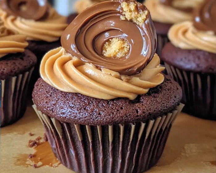 🥜 Peanut Butter Chocolate Cupcakes for #PeanutButterDay!
#recipe recipesbyclare.com/recipes/chocol…