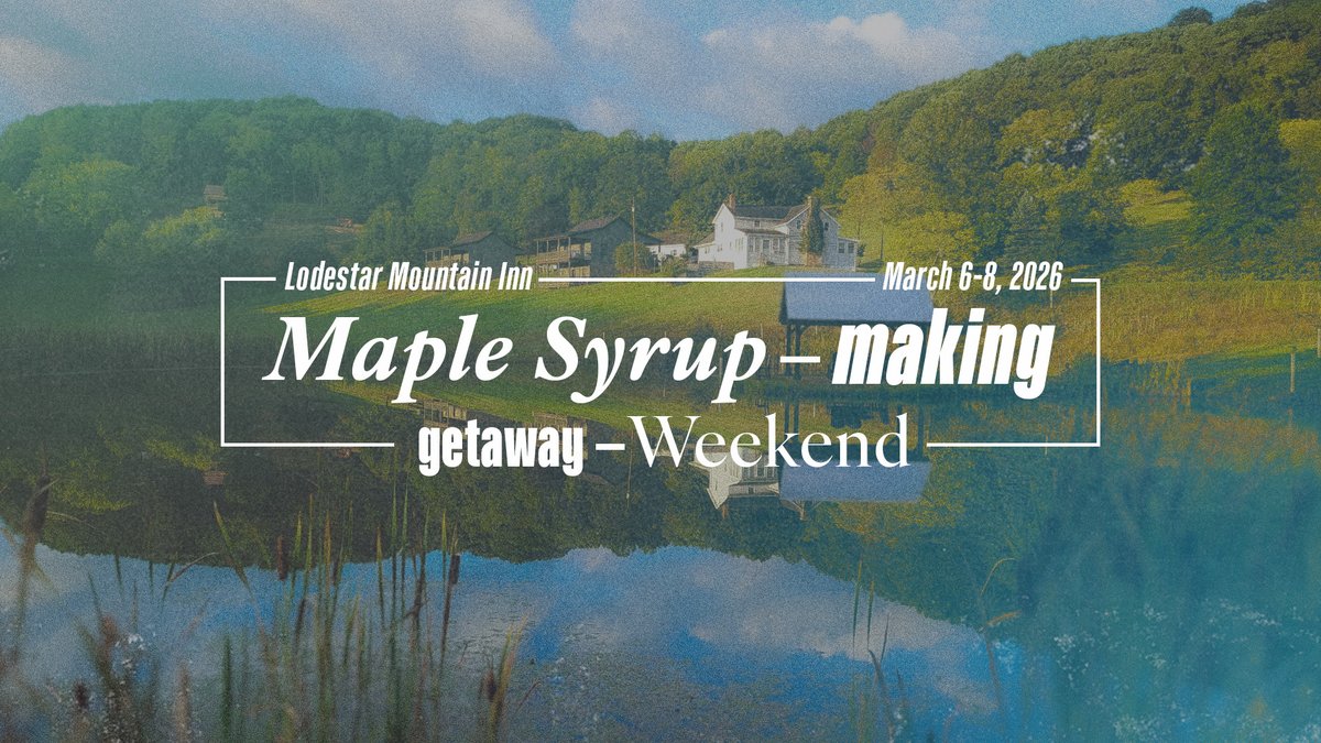 VictoryWeekend's tweet image. Have you ever wondered how genuine maple syrup is made? Would you like to participate in making maple syrup from maple sap? Then we are hosting the event for you! Join Steve Wingfield and Gregg Roth as they host one of the sweetest getaway weekends ever at the Lodestar Mountain…