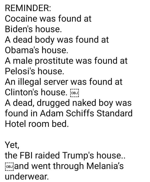 SaltyGoat17's tweet photo. How many politicians are walking around right now that should be locked up for the rest of their life? https://t.co/UMFATOzrr6