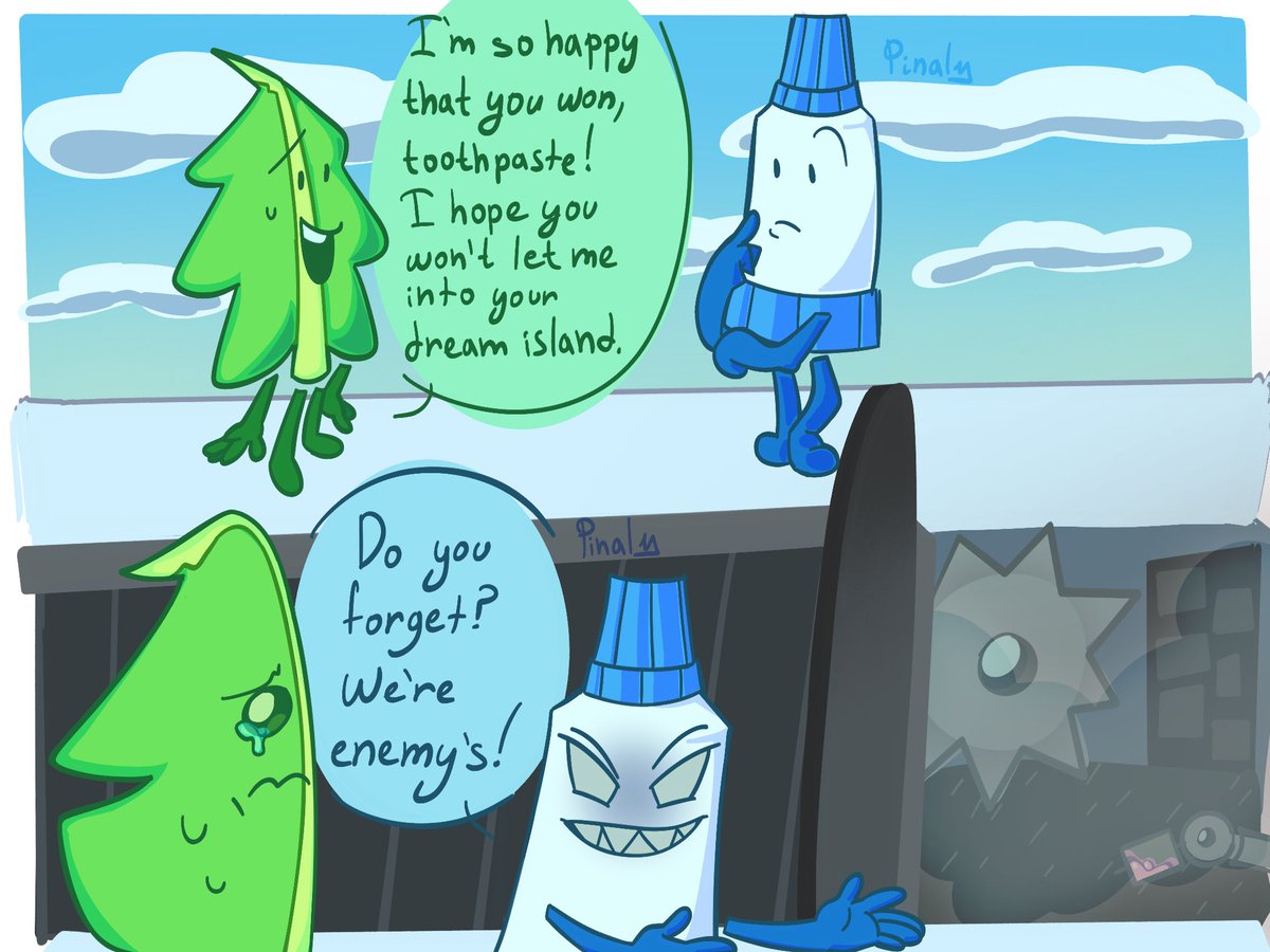 pinal1400's tweet image. Canon ending 
#bfdie #bfdi #toothpaste #fern