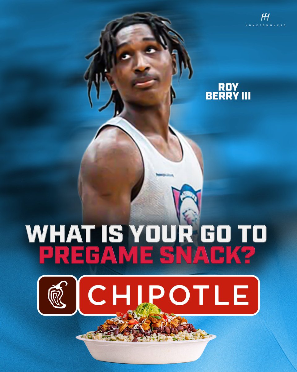 HometownheroNIL's tweet photo. Chipotle seems to be a popular pregame snack for our athletes! https://t.co/7phV4CQP5f