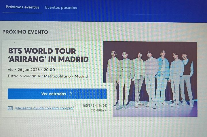 Após 1 HORA e meia de espera e 55 mil pessoas para comprar os bilhetes para #BTS em #Madrid deparei-me com isto...

Uma pessoa normal ficaria desesperada e desistiria!

Eu não, sou casmurro que dói!

Conclusão: GOT THE MF #TICKET ANYWAYS 🫦🫦