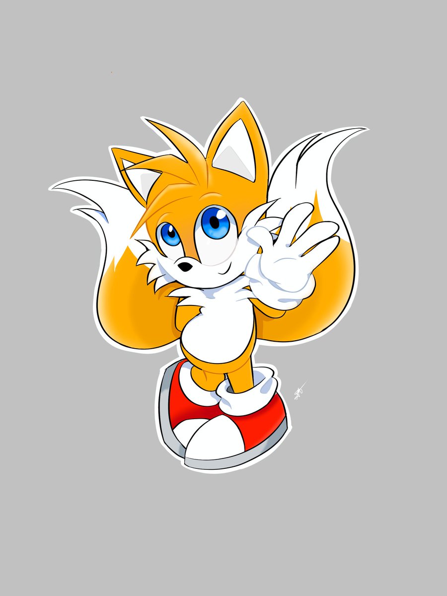 Tails sticker (se alguém tiver critica construtiva estou aceitando)

#Tails 
#SonicTheHedgehog 
#TailsMilesPrower