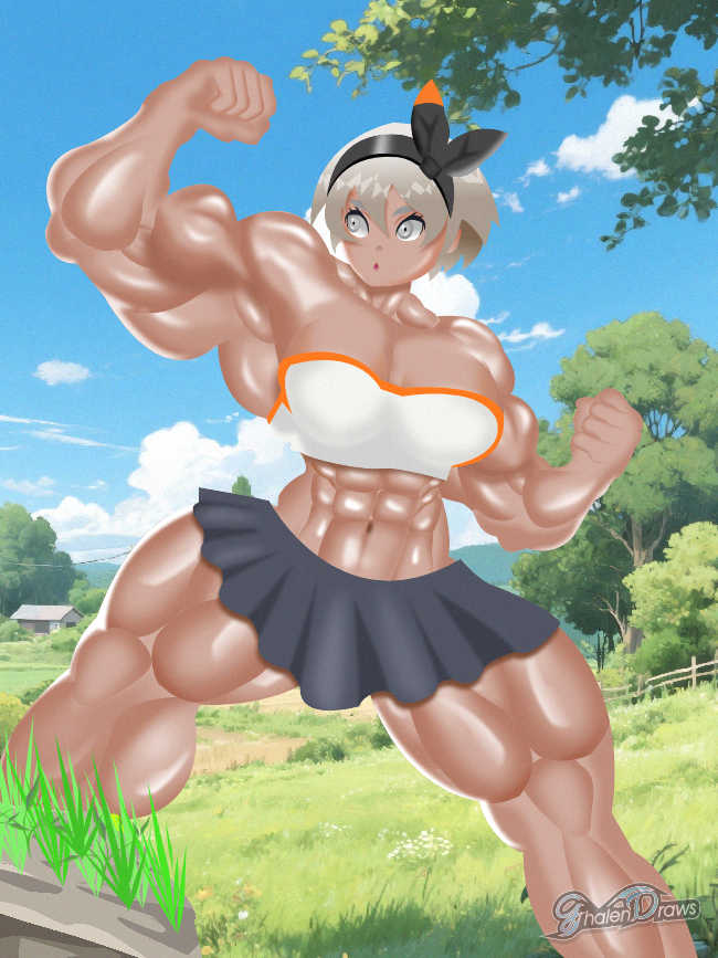 GhalenDraws's tweet photo. Bea is ready for anything!

#Pokemon #musclegirl #wheyfu https://t.co/vSEUYd1MlN