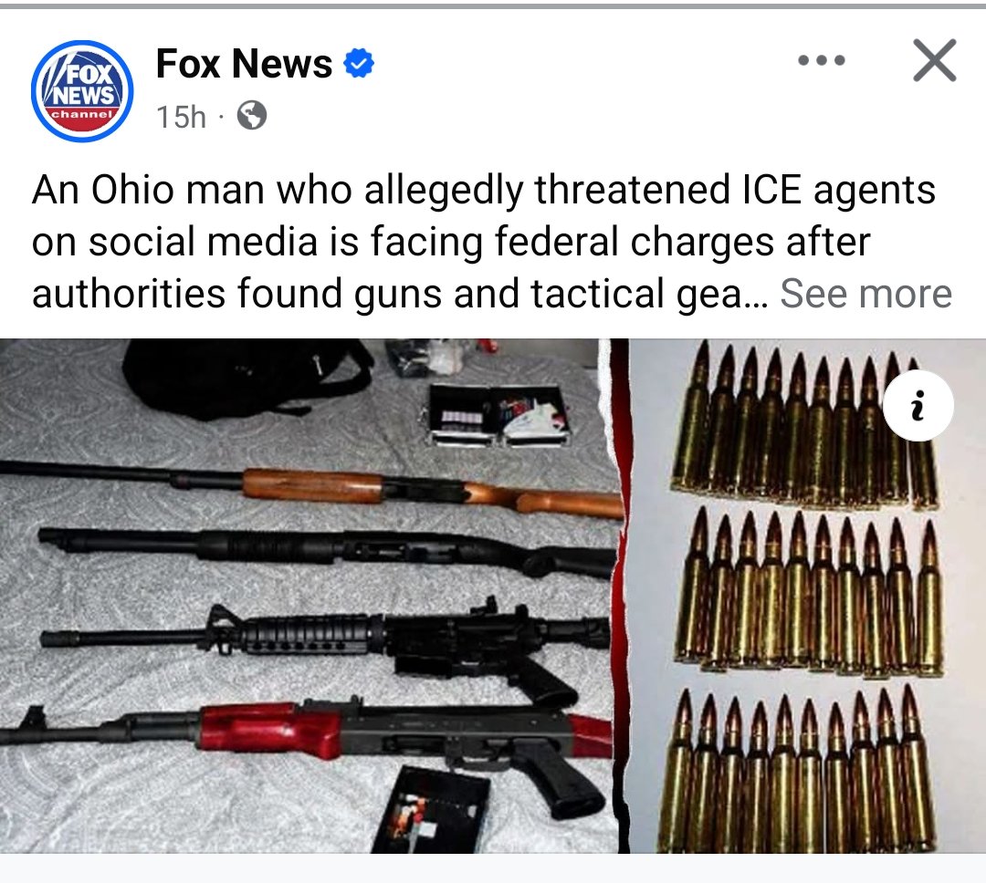 radogsigma's tweet image. An Ohio man who allegedly threatened ICE agents on social media is facing federal charges after authorities found guns and tactical gear at his home. They are coming for you 😂👍🏻