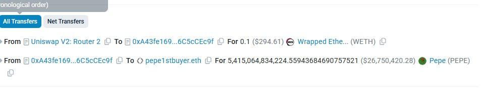 OnchainLens's tweet image. Early buyer (pepe1stbuyer.eth) of $PEPE, who turned a ~$200 entry into over $1.4M+ in realized profits, has been slowly accumulating $EXITPAD.

Onchain data shows multiple purchases via DEX aggregators, suggesting more than a single exploratory trade.

Address:…