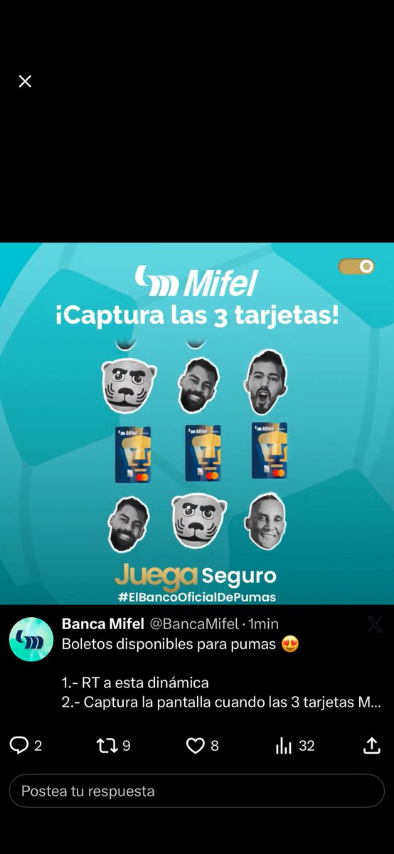 SolanoAranza's tweet photo. @BancaMifel Listo #ElBancoOficialDePumas https://t.co/3Ayd6141cI
