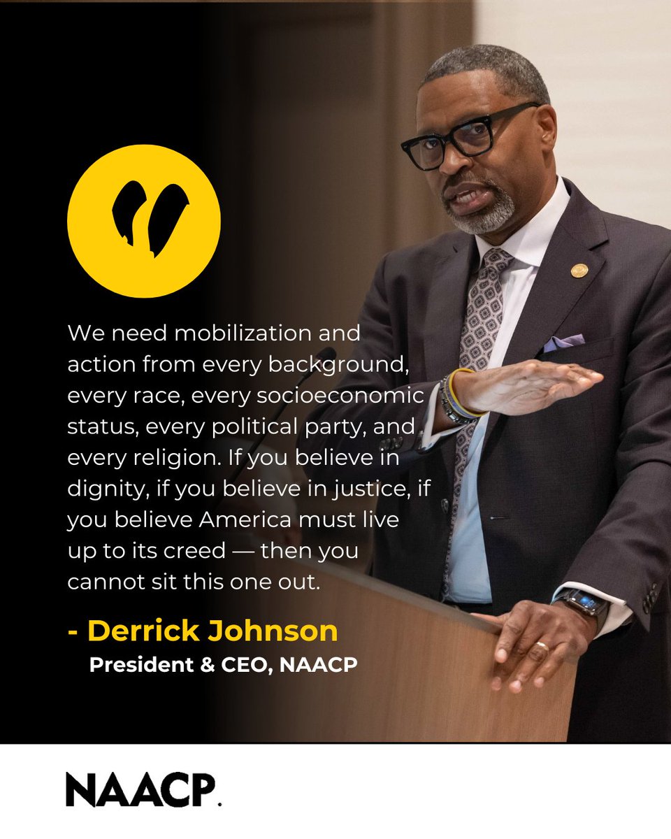 NAACP's tweet image. Another life lost. Another act of violence. Another moment of mourning.

The NAACP is outraged by the killing of another individual this morning by an ICE agent — a heinous act that adds to the devastating pattern of violence and negligence under this Administration.

This is a…