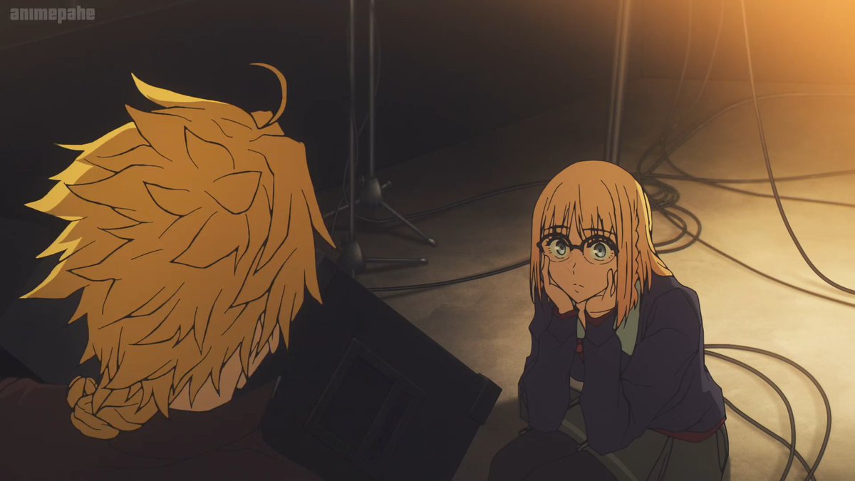 dailyais3684's tweet image. Our protagonist did the best girl pose 💛💛

『When you're talking too much and she hits this pose 』
#strangefake #FateSeries