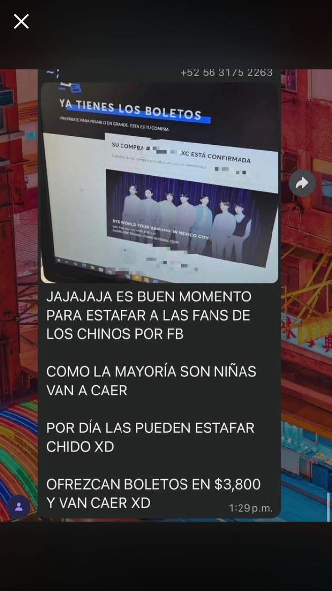 _fer_alonso's tweet photo. @Ticketmaster_Me #NoALaReventa #ARMYNoCompraReventa 
Ajá, entonces que hacemos con los malditos nuestros de hambre que venden los boletos que tú mismo das para que hagan su sucio negocio? https://t.co/hEDiWYanH4