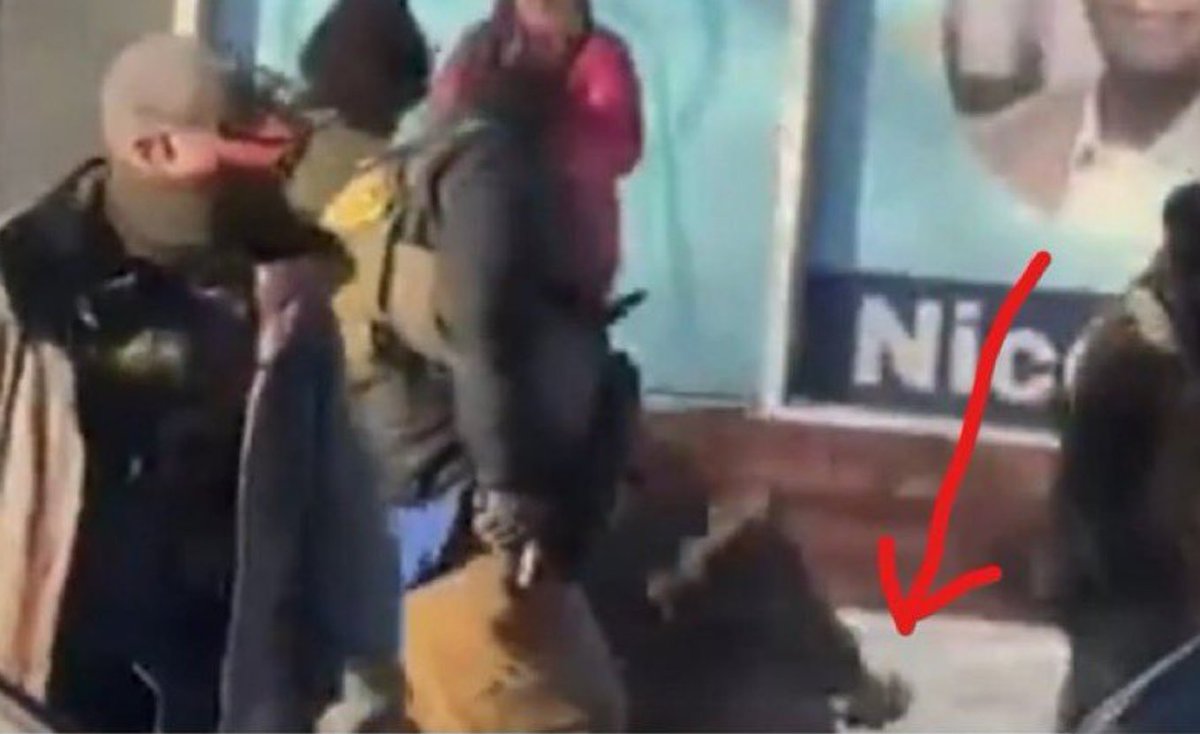 The guy had the gun in his hand.

The end!