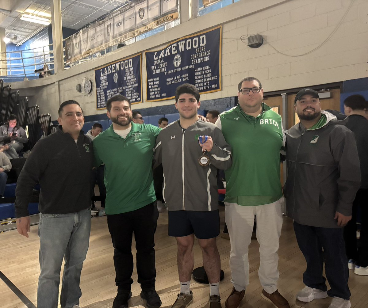 Congrats to Aidan Leonard for placing 3rd in this year’s Shore Conference Tournament at 215 pounds! <a href="/BTHS_SPORTS/">Brick Dragons Athletics</a>
