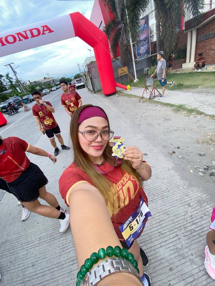 Rolroicee's tweet photo. First run of 2026. Run for the Heart 💗 'Coz a healthy heart matters. 🫀🫶 

#5km 🎖️  #pusoayisapuso #MaroonRun2026 https://t.co/PhvTHEAeGB