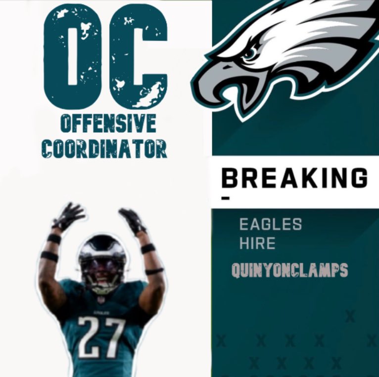 QuinyonClamps's tweet image. Blessed to announce that after a successful interview I will be accepting the Eagles OC job 

#GoBirds 🦅