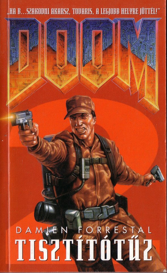 Covers for the two unlicensed Doom novels written by Hungarian author András Gáspár.