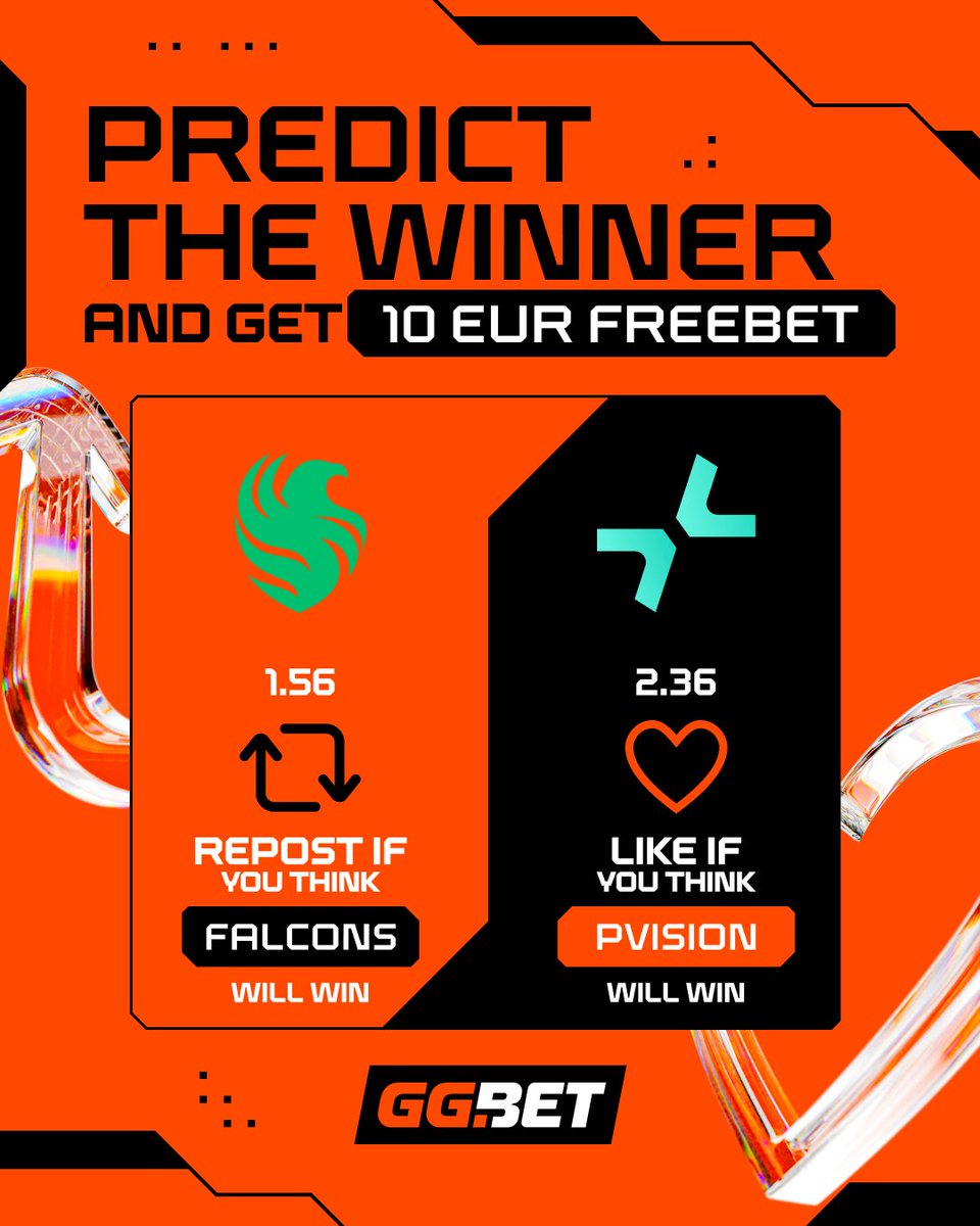 ggbet_en's tweet photo. Are you ready for the BLAST Bounty grand-finale?

Make your prediction and grab a €10 freebet 💸

💚 Supporting Falcons? Repost this post
💙 Backing PVision? Drop a like

Tomorrow, we’ll randomly pick 5 winners from everyone who predicts the result correctly 🎯

Don’t forget: only @ggbet_en followers can take part!