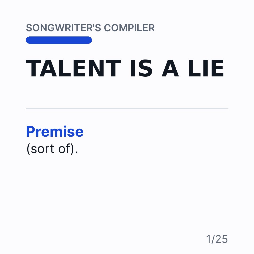 Ted_Sablay's tweet image. Talent is a lie. Good songwriters run TRANSPOSE, INVERT, TRUNCATE, EXPAND without knowing it. Gap isn’t magic, it’s awareness. Learn the moves.