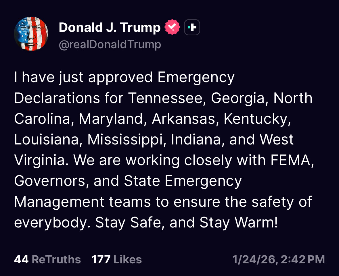 hodlrr17's tweet image. President Trump has just approved Emergency Declarations for a total of 10 states.