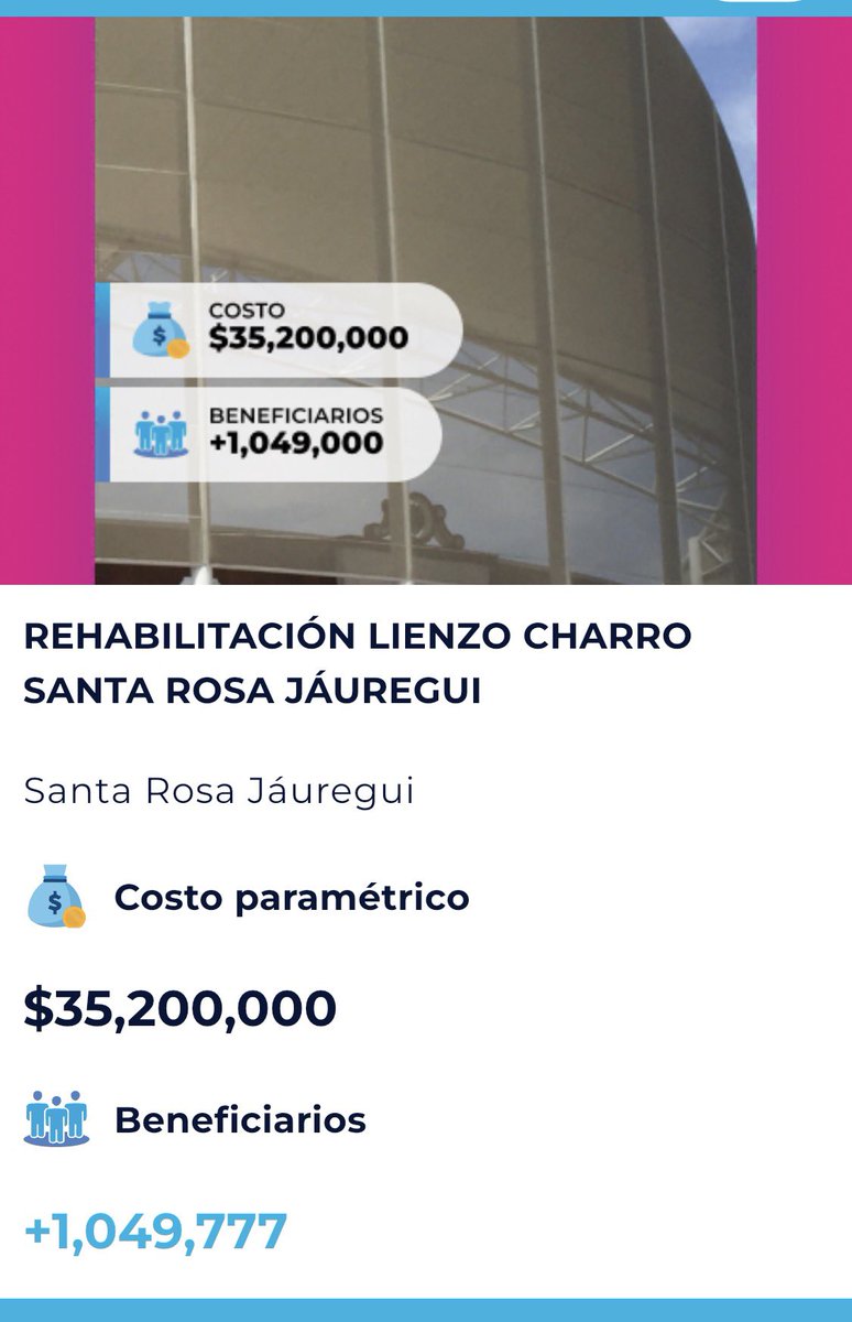 AvseFernando's tweet photo. 𝐋𝐀𝐒 𝐌𝐄𝐍𝐓𝐈𝐑𝐀𝐒 𝐃𝐄𝐋 𝐏𝐀𝐍.
¡Primero el bisnes!

¿Por qué el @qromunicipio va a gastar $120 MILLONES DE PESOS en “remodelar” el lienzo charro de Santa Rosa Jáuregui, si en la “consulta ciudadana” que tanto se publicitó, se contemplaban solo $35 millones?

Para colmo, esa obra ni siquiera tuvo respaldo popular. Hay decenas de obras URGENTES que sí se votaron, pero en #Querétaro el PAN prefiere el negocio. 

#YaSeVan