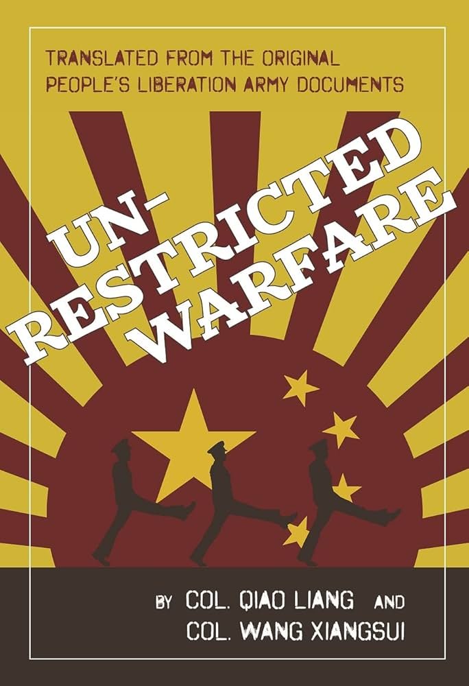 peruvian_bull's tweet photo. china is forcing metals repricing as a form of economic warfare. 

this all stems from a seminal work, Unrestricted Warfare released in 1999 by two Chinese officers.

The core idea is that traditional war (tanks & planes) is too expensive and risky. Instead, you turn everything into a weapon. 

This means finance (assets like gold/silver), law, cyberspace, and media. 

They argue that crashing an opponent's stock market or sabotaging their currency can be more effective than a literal bombing run. 

Why destroy a city when you can bankrupt it?

In the era of globalization, the "battlefield" is everywhere at once.
